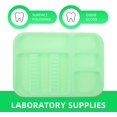 thumbnail image 4 of HUGFEGWE Instrument Tray Dental Dentist Instrument Tray Autoclavable Tray Plastic Tray Divided Separate Tray Light Green CJB91-88457, 4 of 9
