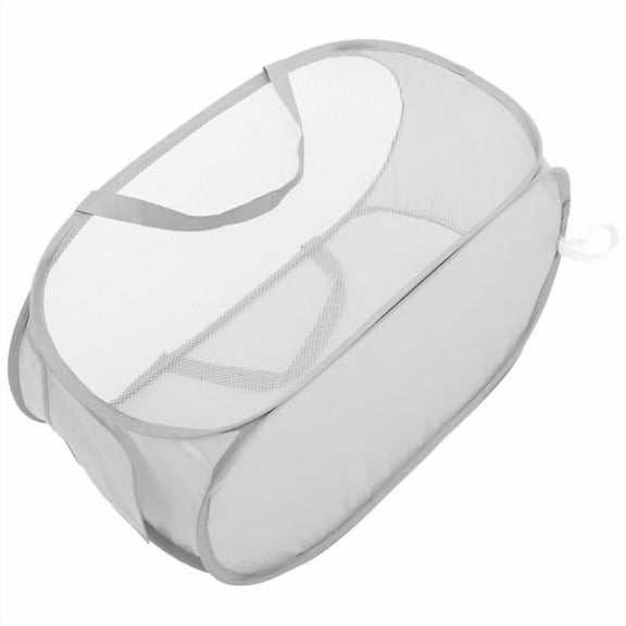 Mesh Laundry Basket Child Collapsible Hamper Bag Baskets With Lid Collapsable