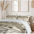 thumbnail image 6 of Ambesonne Goose Duvet Cover Set, Autumn Time Falling Leaves, 2-Calking, Umber and Champagne, 6 of 7