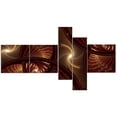 thumbnail image 5 of Designart 'Brown Symmetrical Fractal Pattern ' Floral Canvas Art Print, 5 of 5