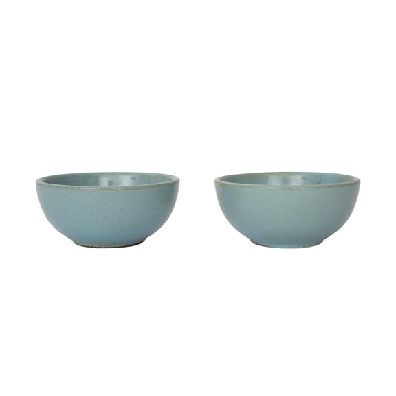 Ellementry Handcrafted Stoneware Bowl Set of 2 – Rustic Ceramic Serving Bowls for Soup, Salad & Pasta – Microwave & Oven Safe Dinnerware – Artisan Glazed Kitchen Bowls for Everyday Dining