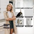 thumbnail image 6 of Pzuqiu Butterflies Leather Cross Body Bag Lightness Minimalist Crossbody Bag with Chain Strap for Women Fashionable Design Versatile Practical for Daily Use and Travel, 6 of 7