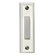 Honeywell RPW111A1002/A Wired Surface Mount Illuminated Push Button for Door Chime, White Finish