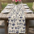 thumbnail image 4 of Farmhouse Country Table Runner 70 Inches, Vintage Trees Rustic French Garden Birds Bed Runner Dresser Scarves Tabletop for Indoor Outdoor Parties/Ceremony/Banquet, 13" x 70", 4 of 9