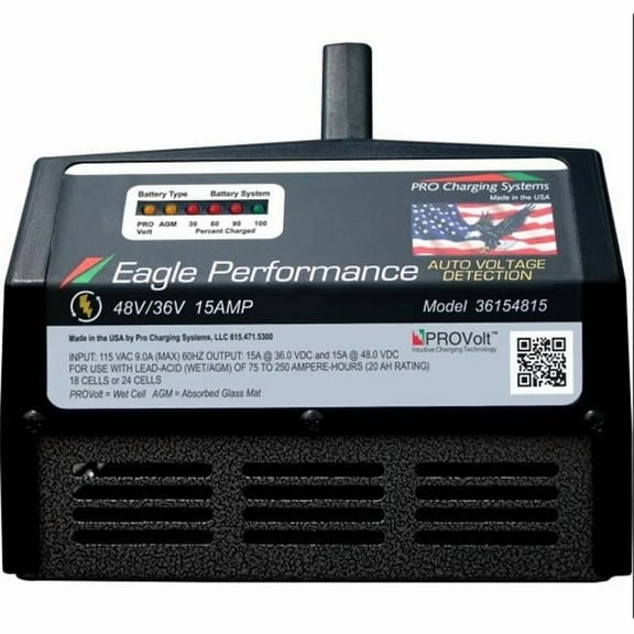 48V 15A Portable Eagle Charger for Club Car with Onboard Computer