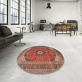 thumbnail image 3 of Ahgly Company Indoor Square Traditional Red Medallion Area Rugs, 8' Square, 3 of 6