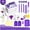 Purple/111PCS, variant on Diamond Painting Organizer & Storage Case – 111Pcs Portable Tool Box with 48 Small Containers, Purple Craft Bead Holder with Handle for 5D Diamond Art Accessories, Jewelry Beads, and Mini Supplies