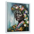 thumbnail image 3 of Designart 'Portrait Of Traditional African American Woman' Modern Framed Canvas Wall Art Print, 3 of 5
