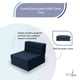 thumbnail image 4 of Funda Extra Sofá Cama Cozy Individual Azul Marino, 4 of 7