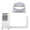 A_White, variant on 5.9 Inch Portable Air Conditioner Exhaust Hose Coupler Portable Air Conditioner Exhaust Hose Coupler, 5.9 Inch Diameter Connector for AC Vent Hose, Universal Adapter for Window Kit Connection White