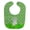 White, variant on Miniature Schanuzer Black Shamrocks Baby Bib
