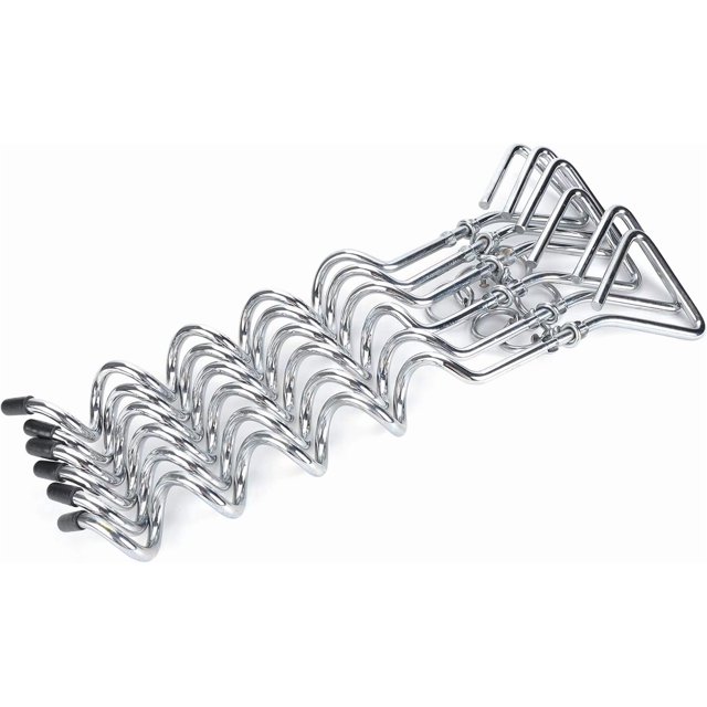 6 piquetas espirales para toldos de camping, para trampolines, columpios, torres de juego y más, en forma de espiral, 40,6 cm, color plateado