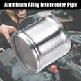 thumbnail image 2 of 1 Set OD 3.25" 80mm Length 3" 76mm Aluminum Alloy Tube Intercooler Pipe Straight Silver Tone for Car, 2 of 6