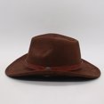 thumbnail image 4 of OJSFQUFP Cowboy Hat for Women and Men with Shapeable Wide Brim Cattleman Western Hats for Cowboys And, 4 of 8