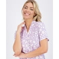 thumbnail image 3 of 3 Pack: Womens Short Sleeve Full Button-Down Henley Nightshirt Nightgown Sleep Dress (Available In Plus Size), 3 of 6