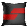 thumbnail image 1 of BOSDECO Colorful Gradient Red Black Geometric Abstract Corporate Graphic Pillow Case Pillow Cover 18x18 inch, 1 of 1