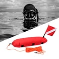 thumbnail image 6 of Inflatable Float Signal Board for Freediving, Scuba Diving, Dive Flag, Visibility Orange, D-Rings, 25m Rope , Dive Flag for Snorkeling Spearfishing - Red, 78x25cm, 6 of 8
