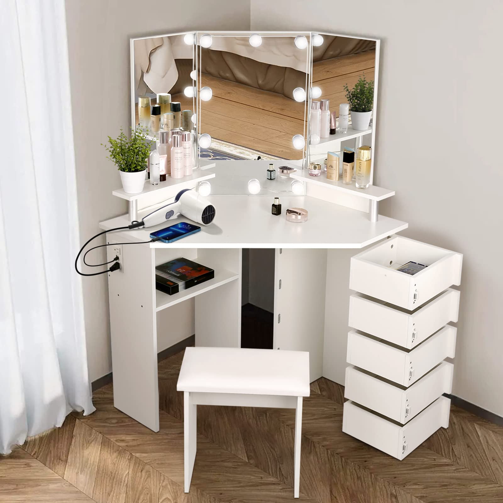 Parisot corner dressing table discount