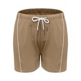 thumbnail image 5 of Bzhegqhd Women's Fashion Solid Color Shorts with Elastic Waistband Drawstring Side Pockets for Casual Wear, 5 of 7