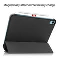 thumbnail image 4 of ELEHOLD Folding Rugged Case for iPad 10.9 inch 2022 10th Gen PU Leather Case Cute Stylish Pattern Kickstand Magnetic Auto Wake/Sleep Folio Slim Shockproof Case For iPad 10th Gen 10.9" 2022 ,Black, 4 of 8