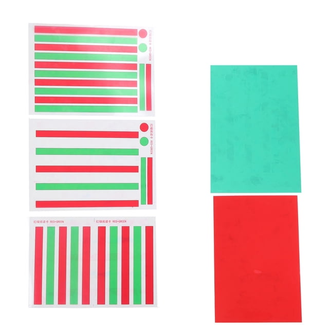 Unidad de lectura de visión roja y verde ANGGREK para ambliopía plástica para el hogar