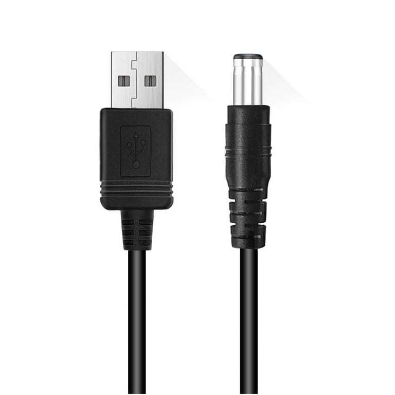 Simyoung 3.3FT USB to DC 5.5x2.1mm Barrel Jack Center Pin Positive Power  Cable Charger Cord for Notebook Laptop AC Power Charger Adapter 