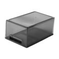 thumbnail image 1 of Organizador de escritorio con cajón transparente para joyas, versátil, resistente al polvo y antipolvo. Gris claro grande, 1 of 9
