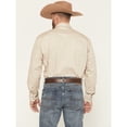 thumbnail image 4 of Roper Men's Solid Poplin Long Sleeve Snap Western Shirt Tan XX-Large, 4 of 4