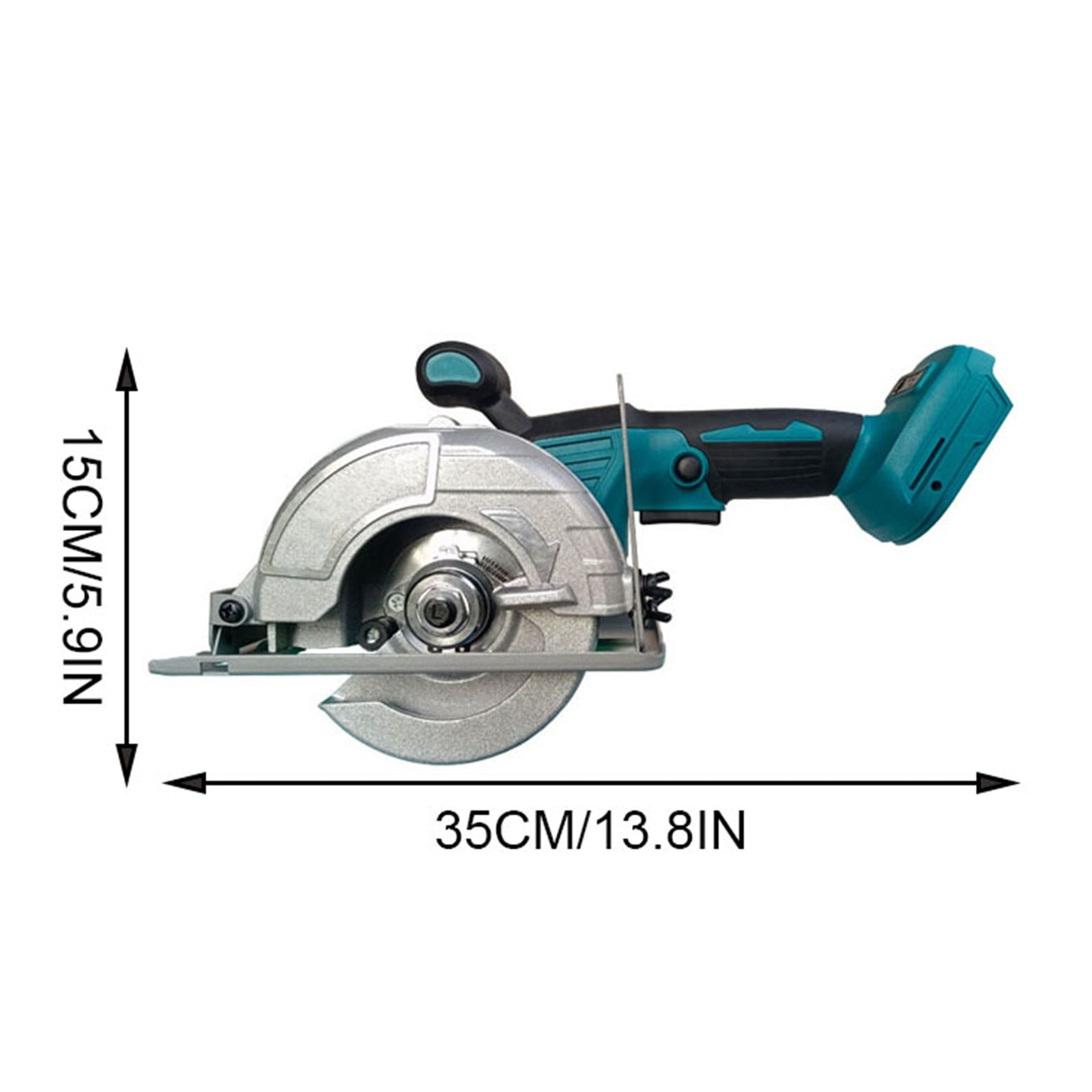 jiacuix 125mm 5inch Adjustable Wireless Electric Circular Saw, Compatible With 18V Battery