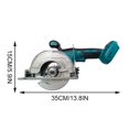 thumbnail image 3 of LINMOUA Scie Circulaire Électrique Sans Fil Réglable 125mm 5 Pouces, Compatible avec Batterie 18V, 3 of 4