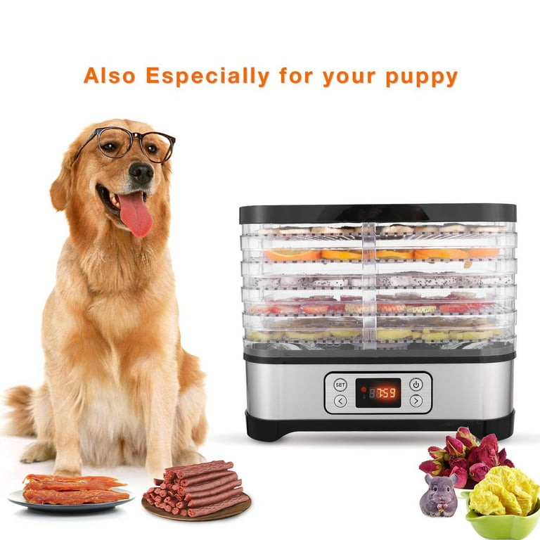 Professional Food Dehydrator Machine, Jerky Dehydrator with Timer, Five  Tray and LCD Display Screen, Electric Multi-Tier Food Preserver for Meat or