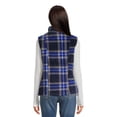 thumbnail image 3 of Jason Maxwell Women's Teddy Plaid Full Zip Vest with Drawstring Waist, Size S-XL, 3 of 5