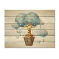 thumbnail image 3 of Designart "Adorable Giraffe in a Nursery II" Children Print on Natural Pine Wood, 3 of 5