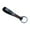 Black, variant on Kkkded Key Chain Electroplated Rust - resistant Key Chain - Exquisite, Bright Luster, Couple - themed, Faux Cowhide