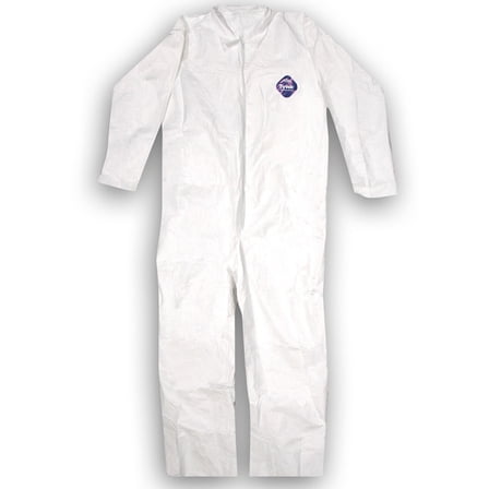 Medium Trimaco 14121 DuPont, Tyvek Disposable Coverall with No Elastic