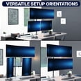 thumbnail image 4 of VIVO Triple Computer Monitor Desk Mount, 1 Ultrawide to 49", 2 Standard to 27", 4 of 8