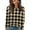 Khaki_#20, variant on Nokdvo Sweatshirt Womens Fall Winter Plaid Crewneck Pullover Long Sleeve Casual Loose Fitting Shirts,Orange XL