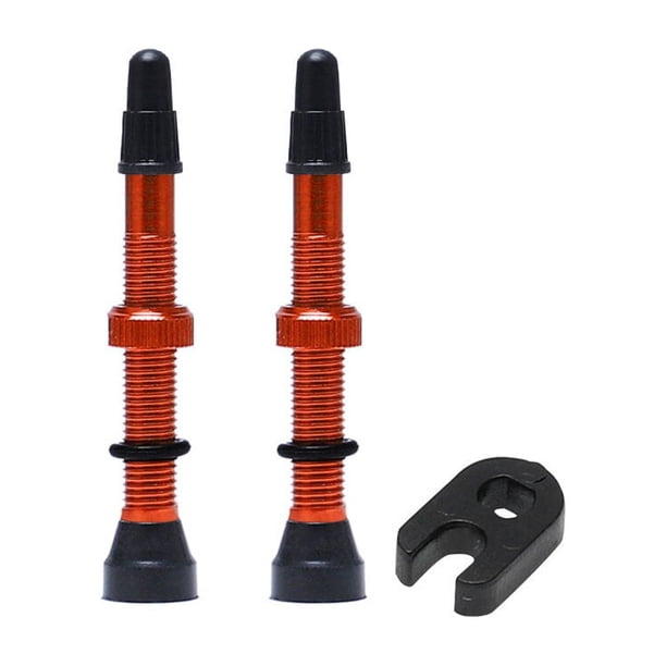 Kit de Válvula de rueda sin cámara Advancent 2 unids/set Naranja Amarillo 60 mm