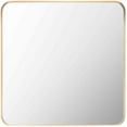 thumbnail image 2 of Mark&Day Wall Mirror, Louvenia Modern Gold Square Vanity Mirrors for Bedroom Living Room Bathroom and Entryway Home Decor, Mounted Brushed Aluminum Frame Mirror for Walls (24" H x 24" W), 2 of 4