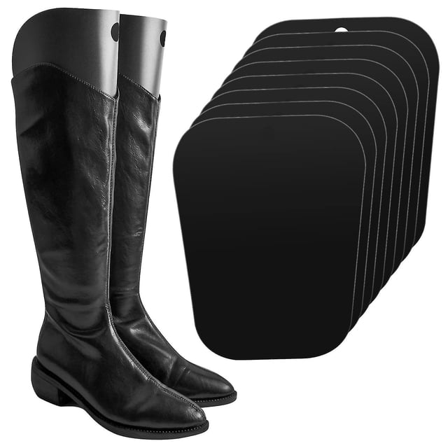 Hormas para zapatos de botas, moldeador de botas negro, soporte para zapatos reutilizable, hormas de plástico, soporte para botas altas para mujeres y hombres, 8 piezas