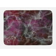 thumbnail image 1 of Marble Bath Mat, Psychedelic Stylized Artistic Dark Colors Cloudy Onyx Stone Surface Print, Non-Slip Plush Mat Bathroom Kitchen Laundry Room Decor, 29.5 X 17.5 Inches, Charcoal Grey Magenta, Ambesonne, 1 of 2