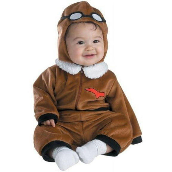 Disguise Infants 'Red Baron' Halloween Costume, Brown/White/Black, 12-18 Months