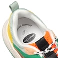 thumbnail image 5 of LUCKY STEP Chunky Colorful Sneakers Fashion Walking Tennis Travel Shoes,Fuchsia/Green,Womens, 5 of 6