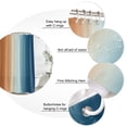 thumbnail image 3 of Burnt Orange Blue Ombre Bathroom Shower Curtains with 12 Hooks Waterproof Shower Curtain for Stalls and Bathtubs Abstract Modern Art Aesthetics Decorative Bathroom Privacy Curtain 60x72 Inches, 3 of 9