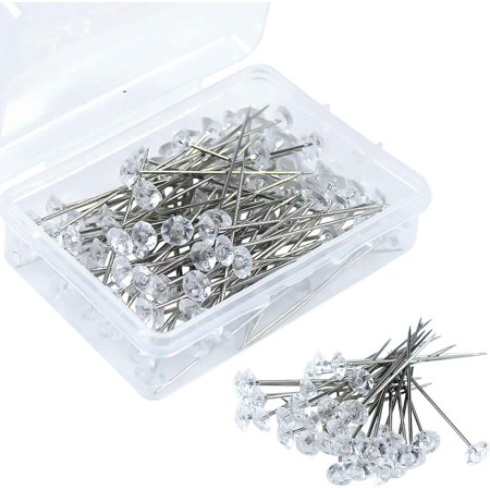 200 Pcs Épingles À Coudre, Épingles À Bouquet Diamant, Pingles À Tête 200 Pcs Épingles À Coudre, Épingles À Bouquet Diamant, Pingles À Tête