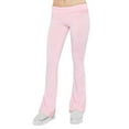 thumbnail image 3 of Womens Plus Size Pants 2026 Solid Color Slim Low Waist Flared Trousers Comfortable Casual Pant for Women Light Pink L, 3 of 7