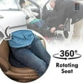 thumbnail image 3 of Mouliraty Car Seat Revolving Rotating Memory Foam Cushion Swivel Mobility Aid Chair Pad, 3 of 4