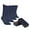 Navy, variant on ELYFER Men's Bamboo Dress Crew Socks - 4 Pairs with Gift Box - Ultra Soft, Breathable, Casual, Seamless Toe Business Calf Socks for Men