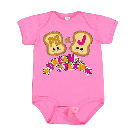 Inktastic Dream Team Peanut Butter and Jelly Boys or Girls Baby Bodysuit
