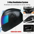 thumbnail image 3 of Bluetooth Motorcycle Helmet Flip Up Front Full Face DOT Approved Built-in Dual Speaker Microphone Generic Street Bike Integrated, 3 of 6
